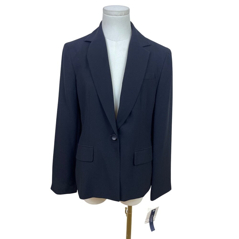 Jones Wear Essentials Womens Black Blazer Size 6 - New